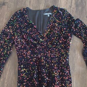 Julia Jordan Multicolor Sequin Dress